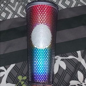 Rainbow Studded Venti Starbucks tumbler